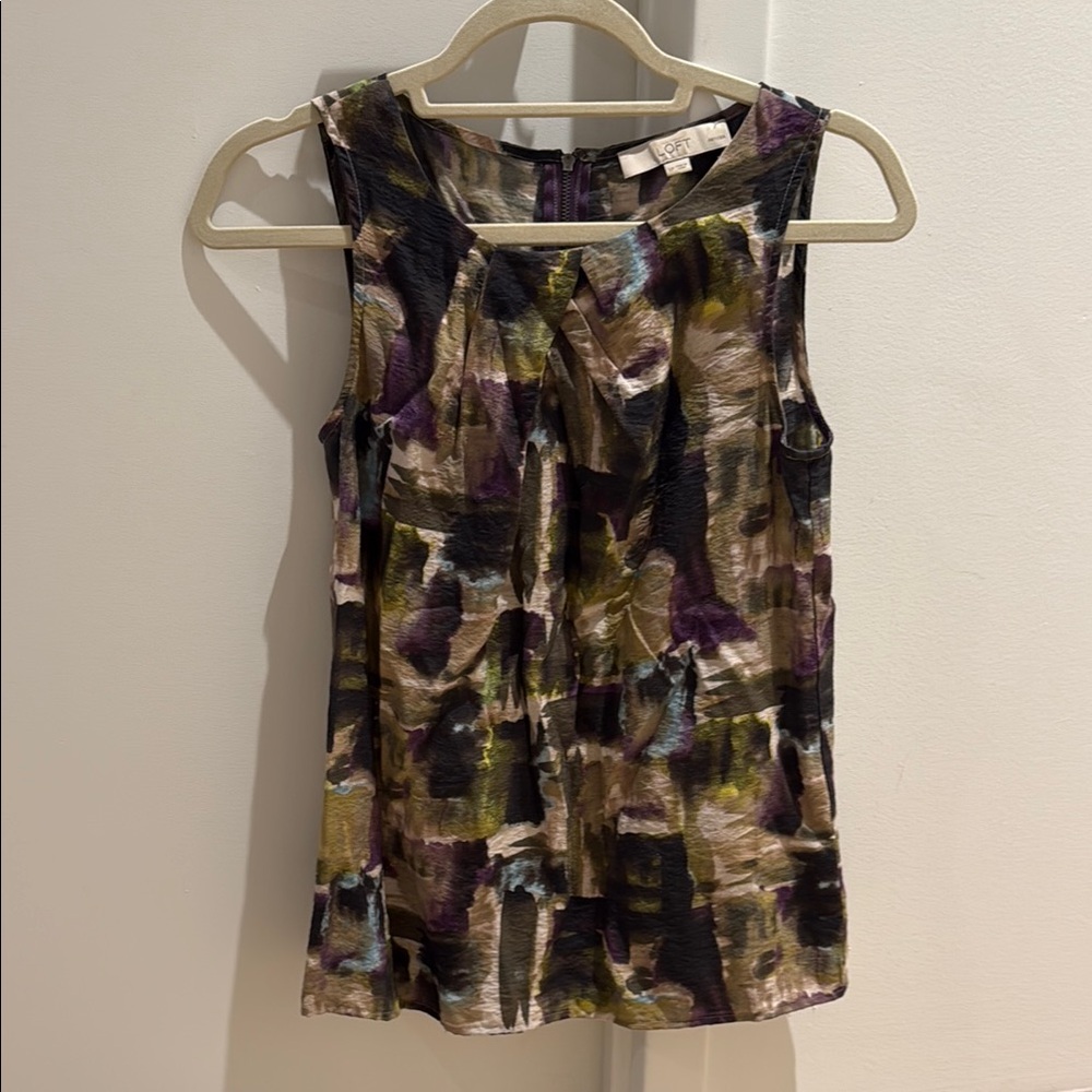 LOFT Women's Multicolor Sleeveless Top